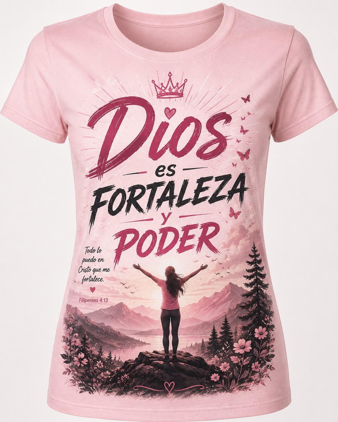 Camiseta Cristina de fe y bendición.