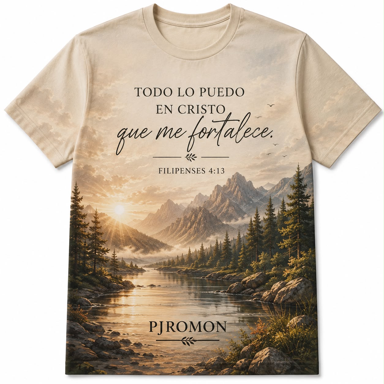Camiseta Cristina de fe y bendición.