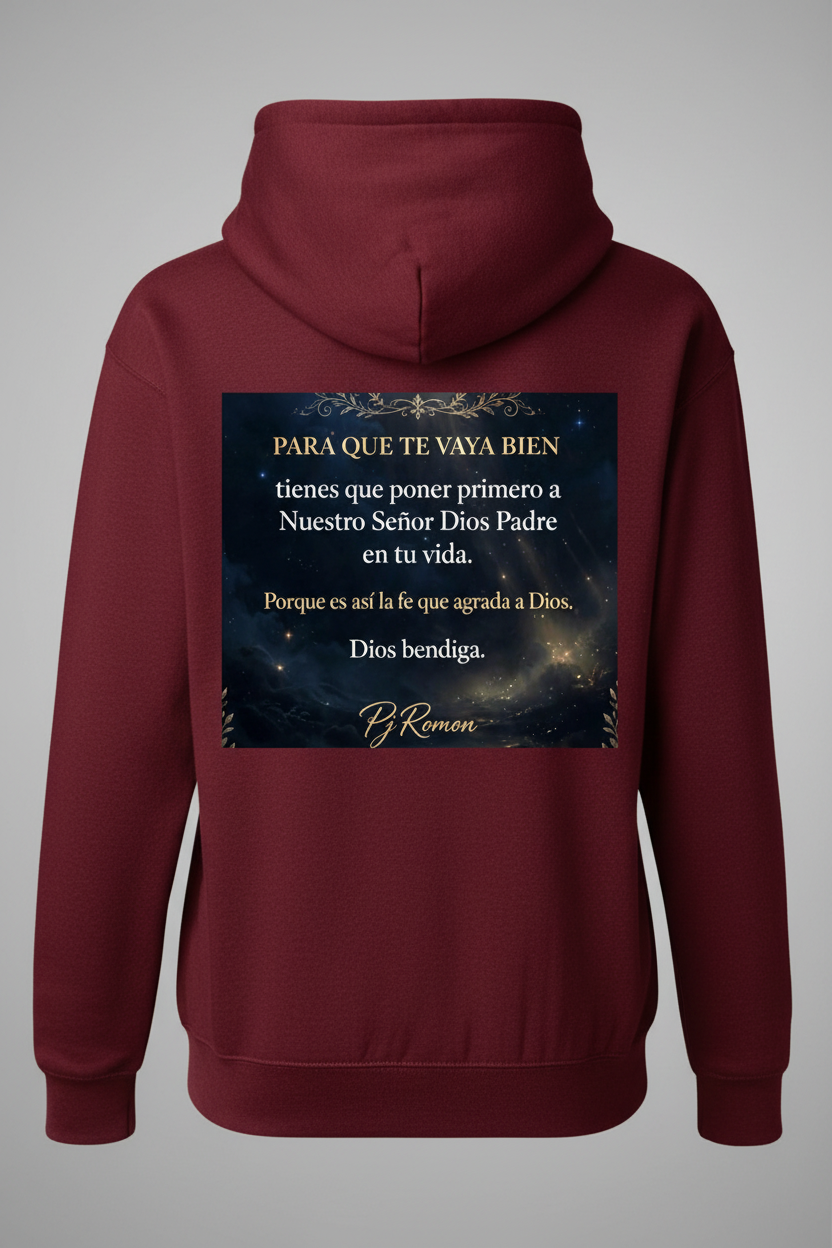 Sudadera Cristina de fe por amor a Dios