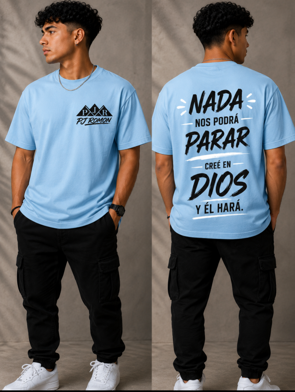 Camiseta Cristianas Estoy aquí PjRomon