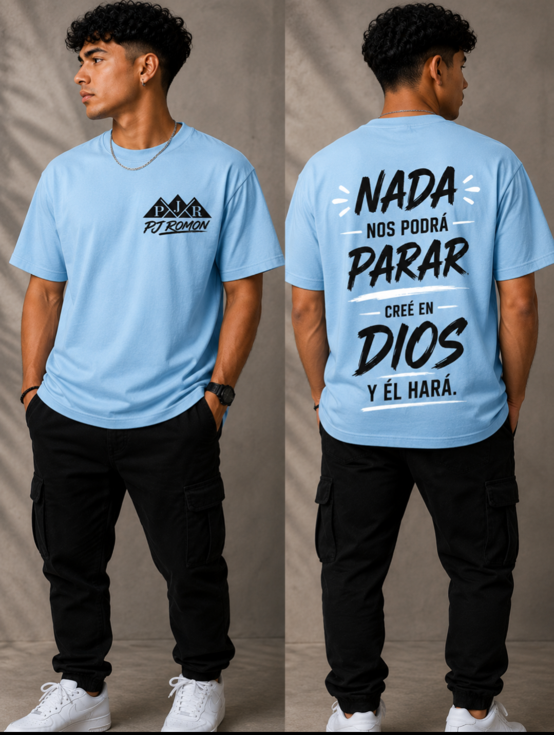 Camiseta Cristianas Estoy aquí PjRomon