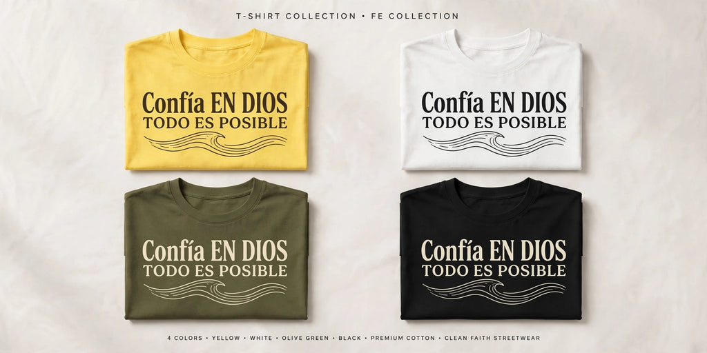 Camiseta Cristianas Creé Confiá Actúa
