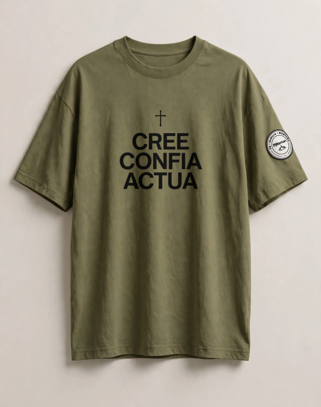 Camiseta Cristianas Creé Confiá Actúa