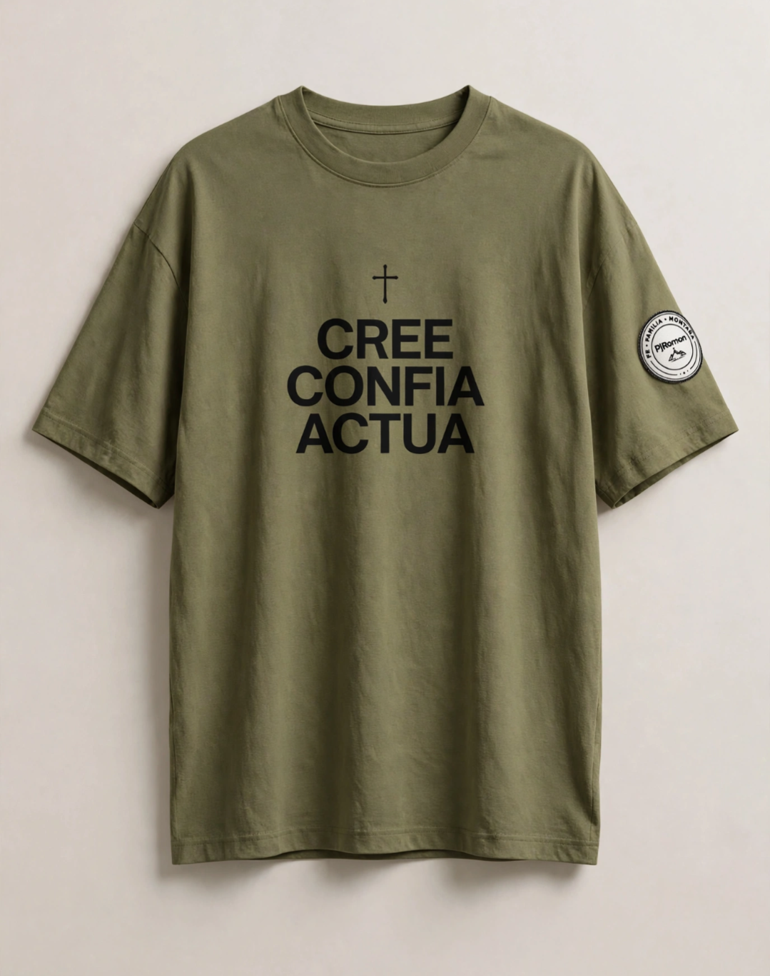 Camiseta Cristianas Creé Confiá Actúa