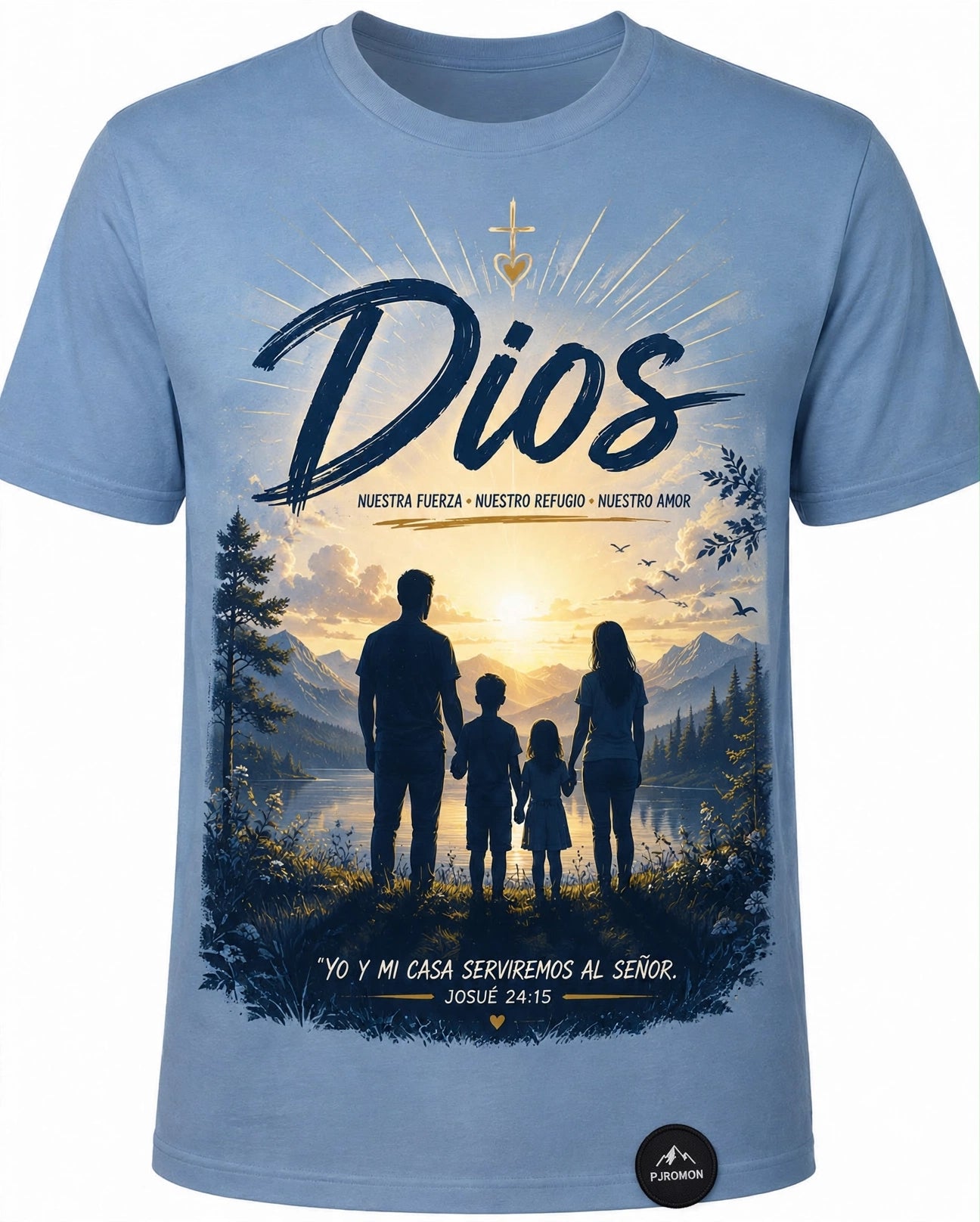 Camisetas Cristianas de fe y  Bendiciones PjRomon