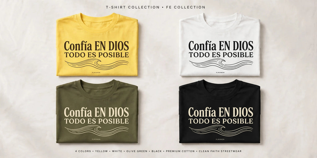 Camiseta Cristianas Creé Confiá Actúa