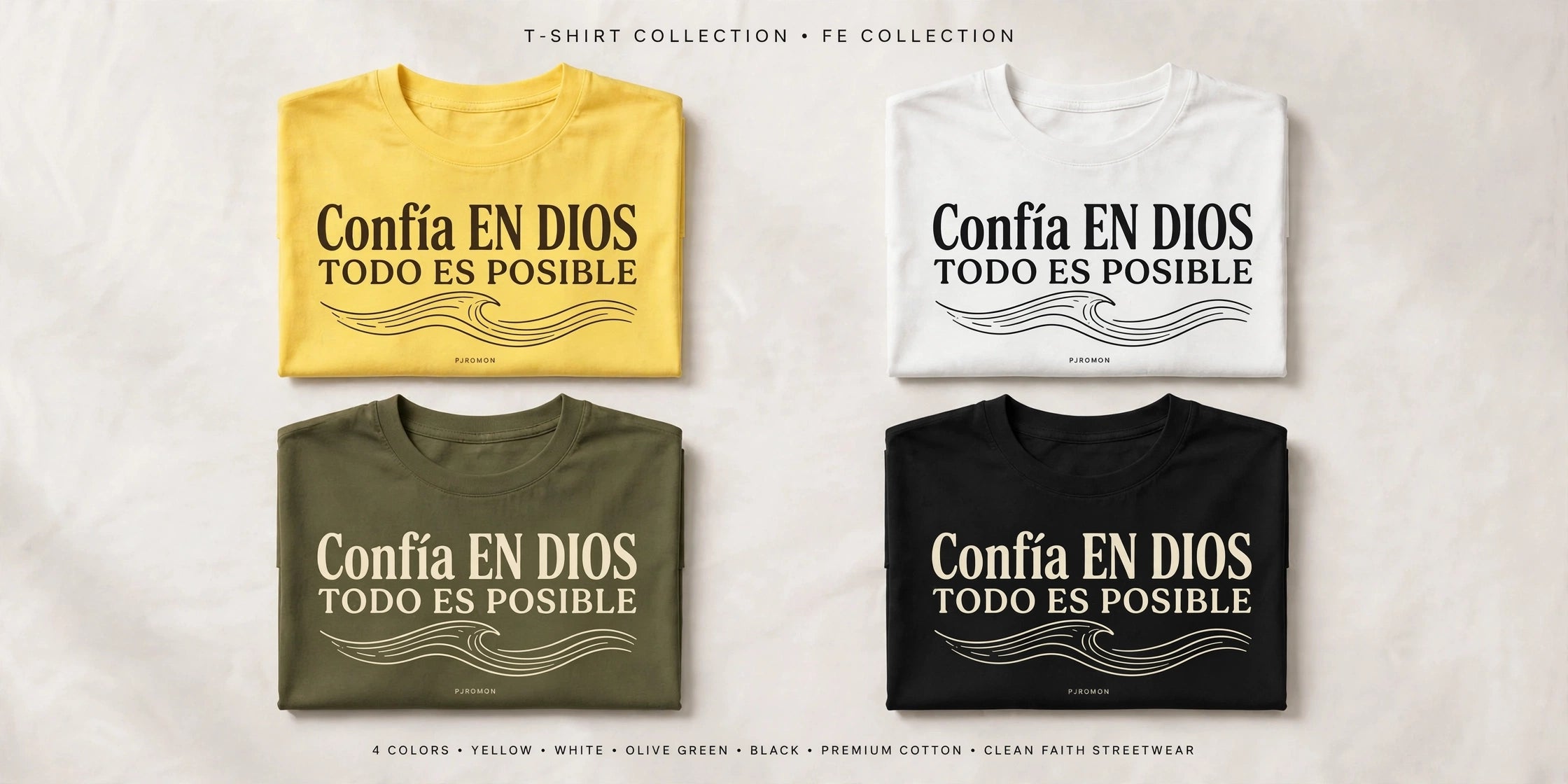 Camiseta Cristianas Creé Confiá Actúa