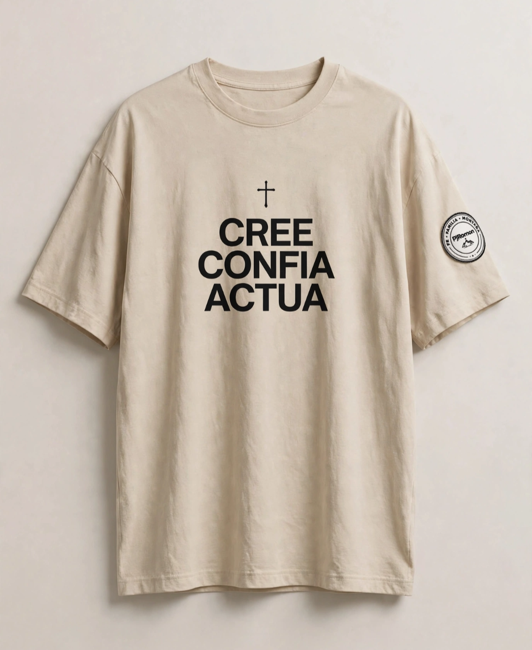 Camiseta Cristianas Creé Confiá Actúa