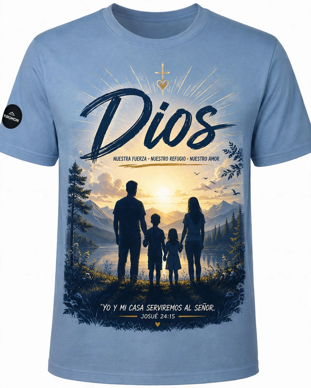 Camisetas Cristianas de fe y  Bendiciones PjRomon