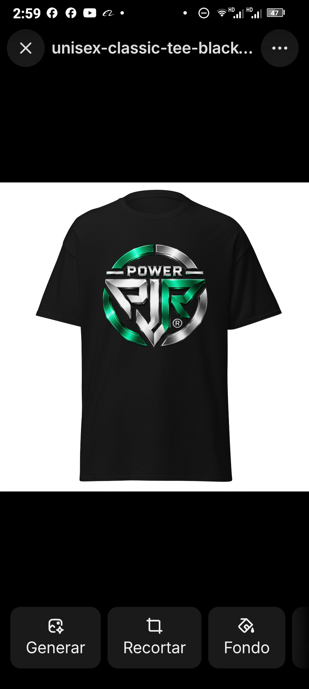 Camiseta PjR-Power unisex