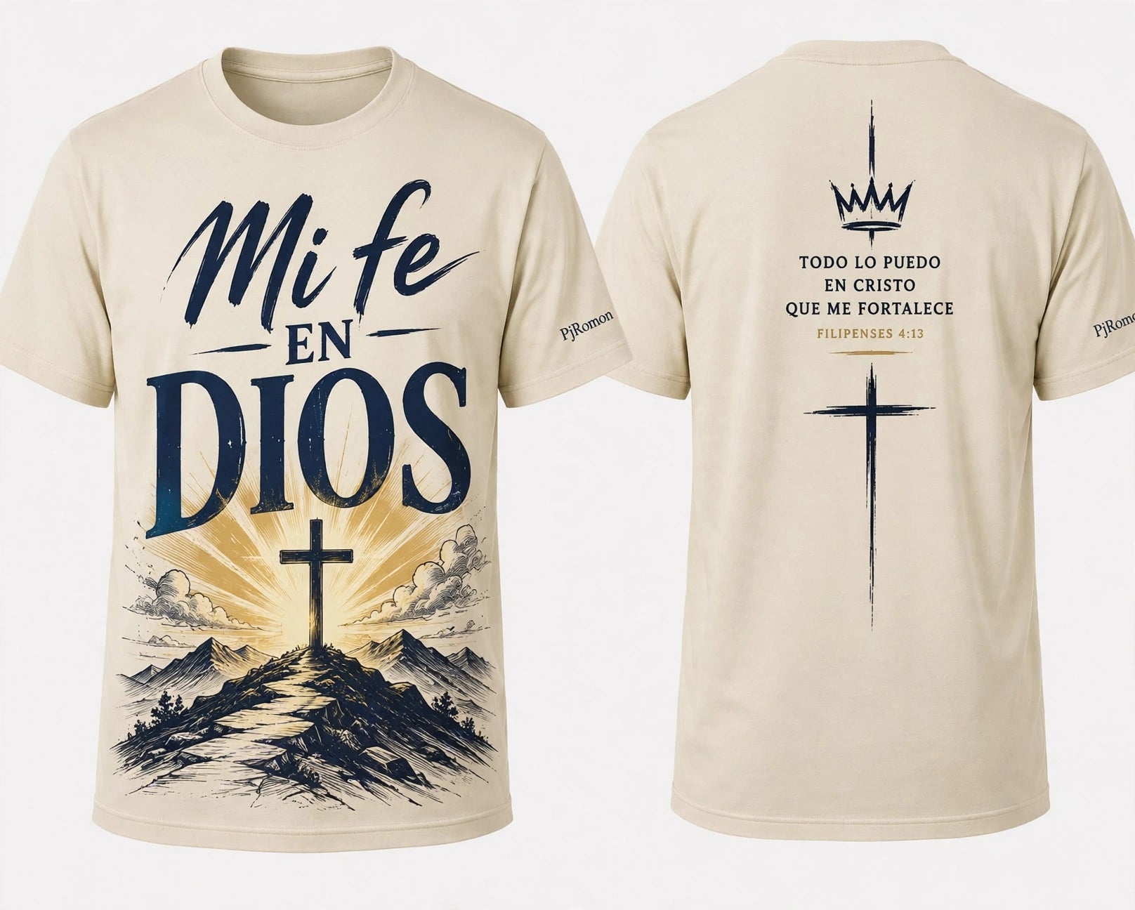 Camisetas Cristianas de fe y  Bendiciones PjRomon
