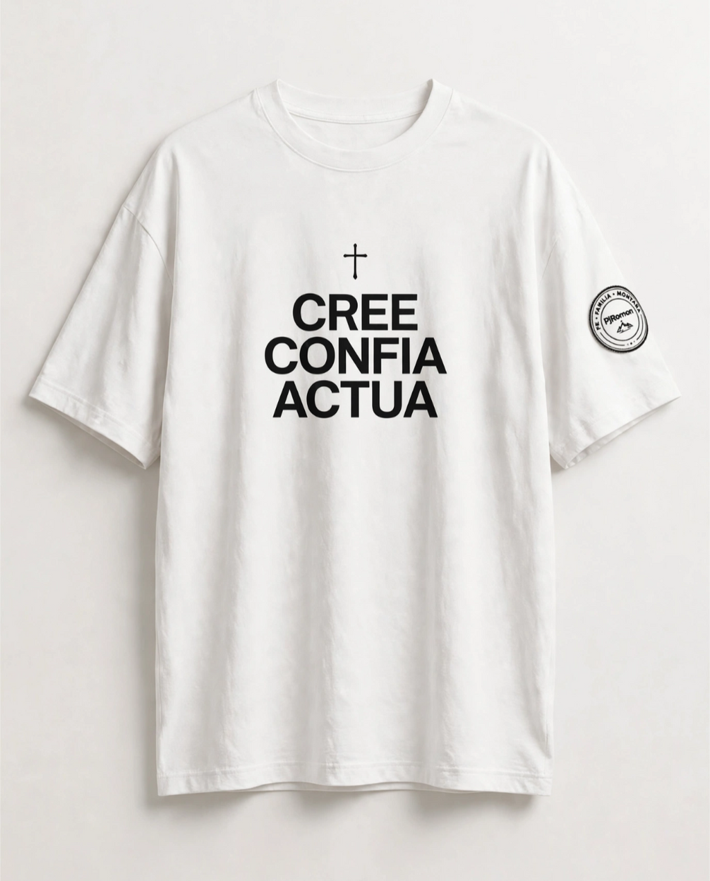 Camiseta Cristianas Creé Confiá Actúa